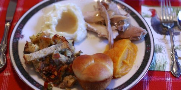 healthy thanksgiving plate