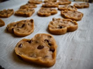 chocolate chip cookies with chickpeas