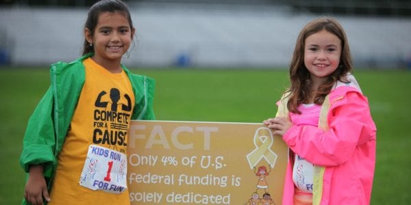 Two girls at the Compete for a Cause 5K Fun Run