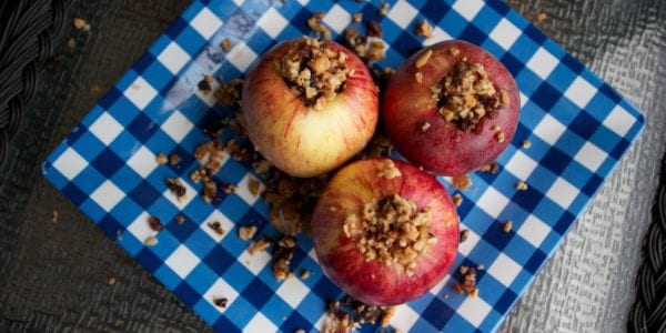 campfire baked apples