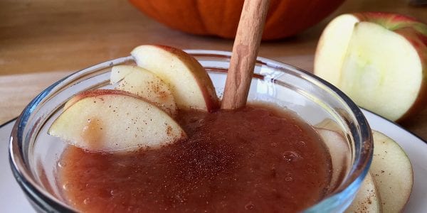 Slow cooker plum applesauce