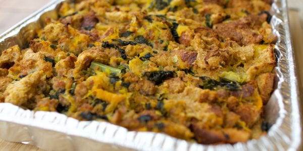 kale and butternut squash stuffing