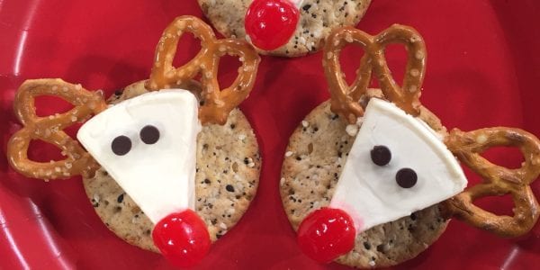 reindeer cheese and crackers