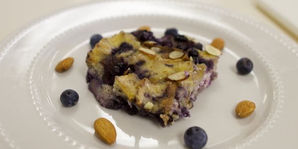 blueberry cheesecake bread pudding