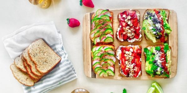 Plant-based spreads for toast.