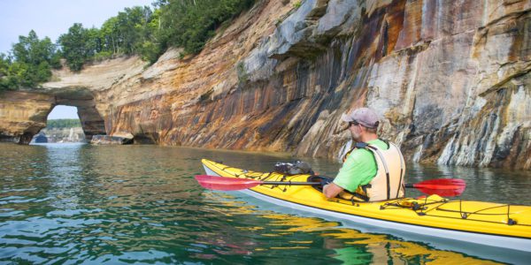 Pictured Rocks Kayaker Arch 2