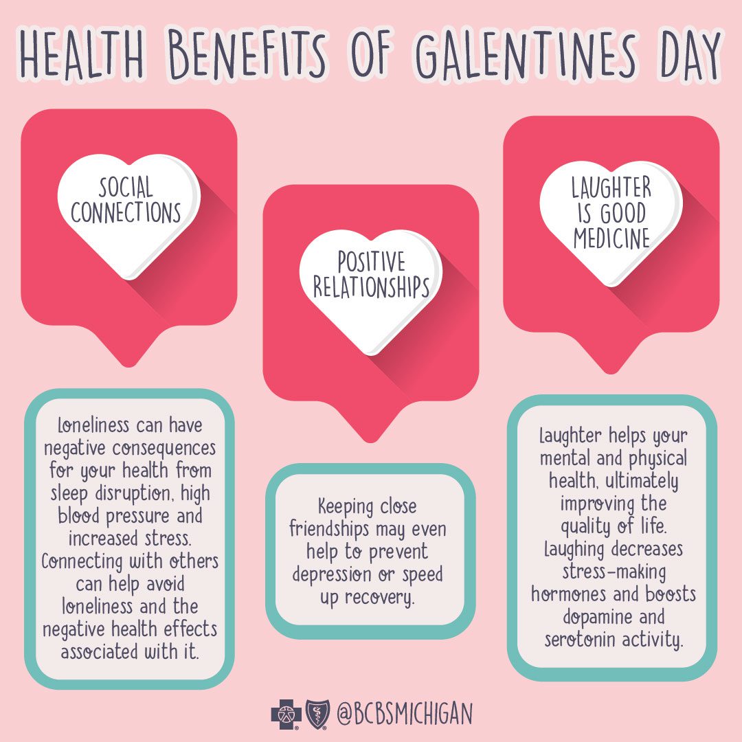 Health benefits of Galentines Day